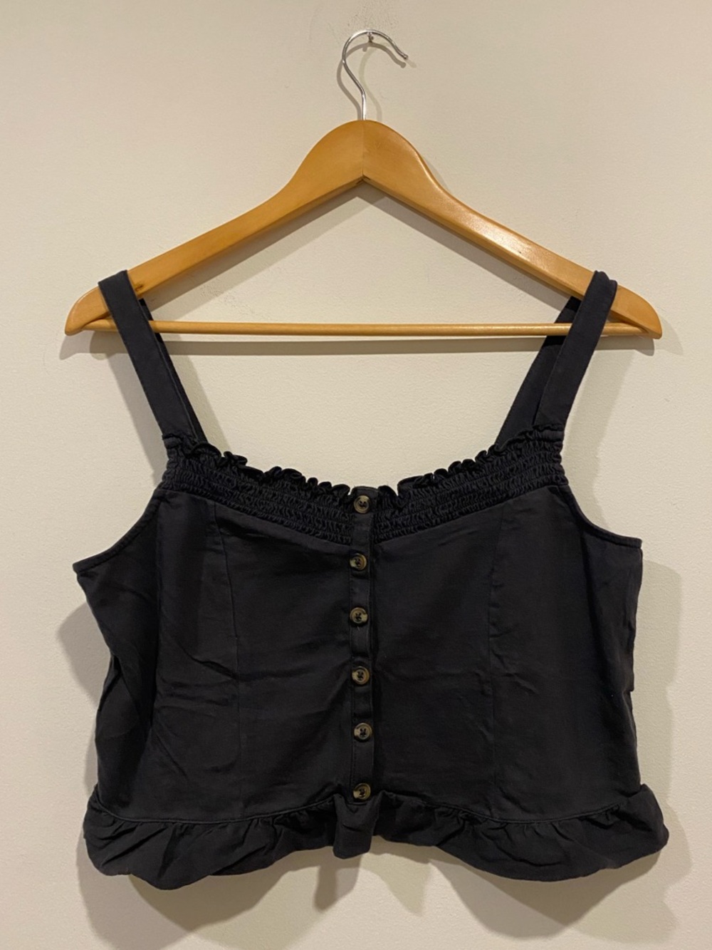 AMERICAN EAGLE Cropped Peplum Top